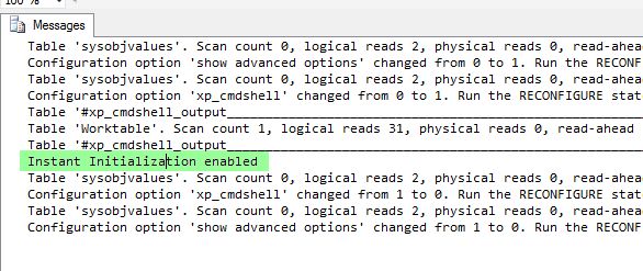 Instant File Initialization 4