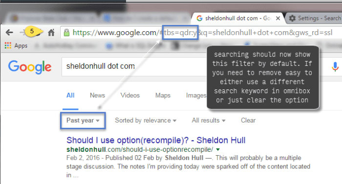 Results of search are now automatically filtered