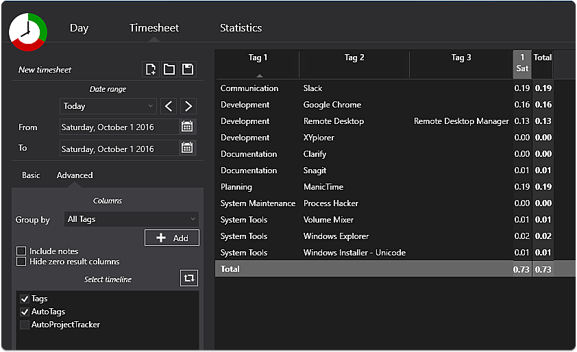 Generate Timesheet Report