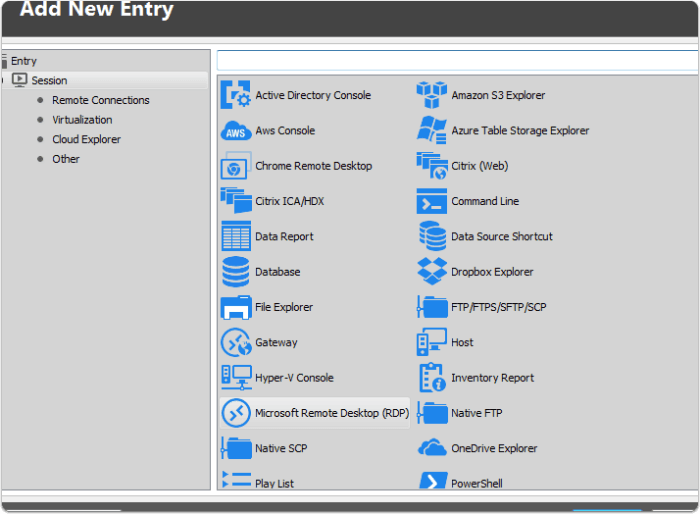 Handles Remote Desktop Connections + The Kitchen Sink