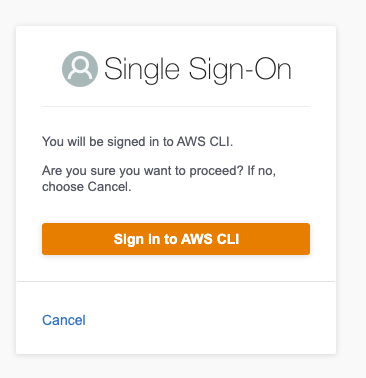 aws-cli-sso-confirmation aws ccli sso confirmation
