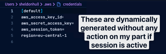 credentials file changed credentials file changed